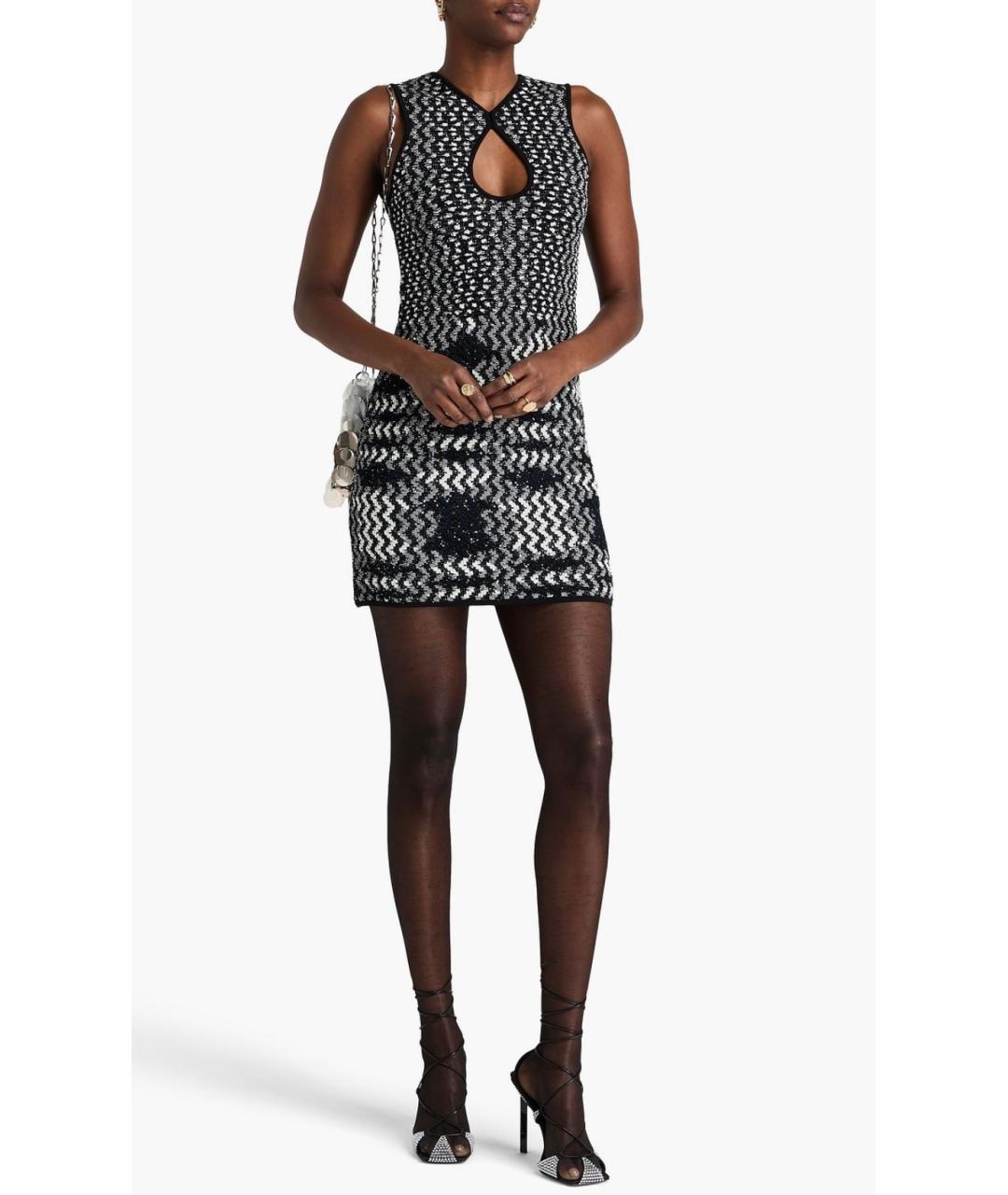 MISSONI Черное вискозное коктейльное платье, фото 2
