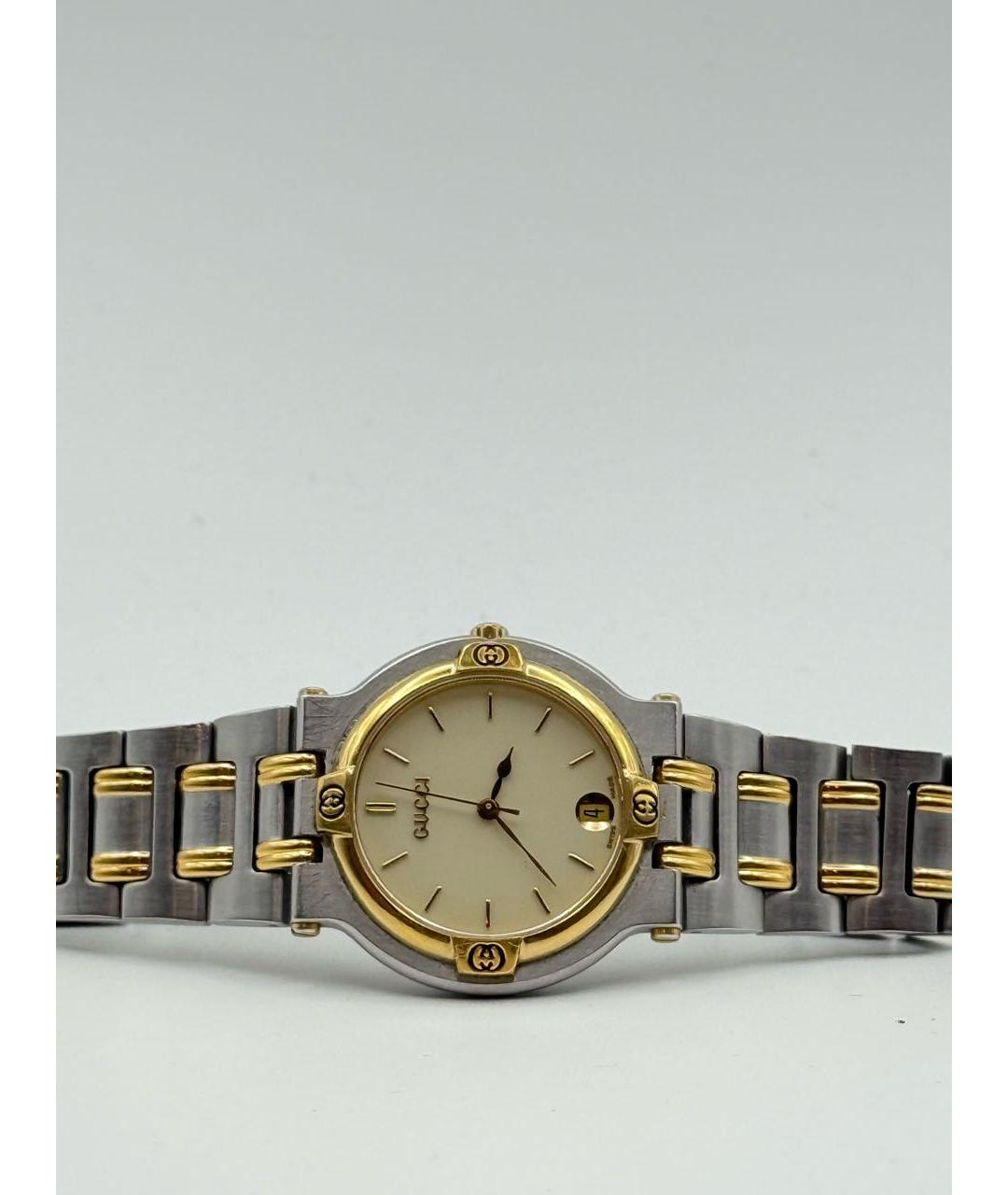 GUCCI Бежевые стальные часы, фото 9