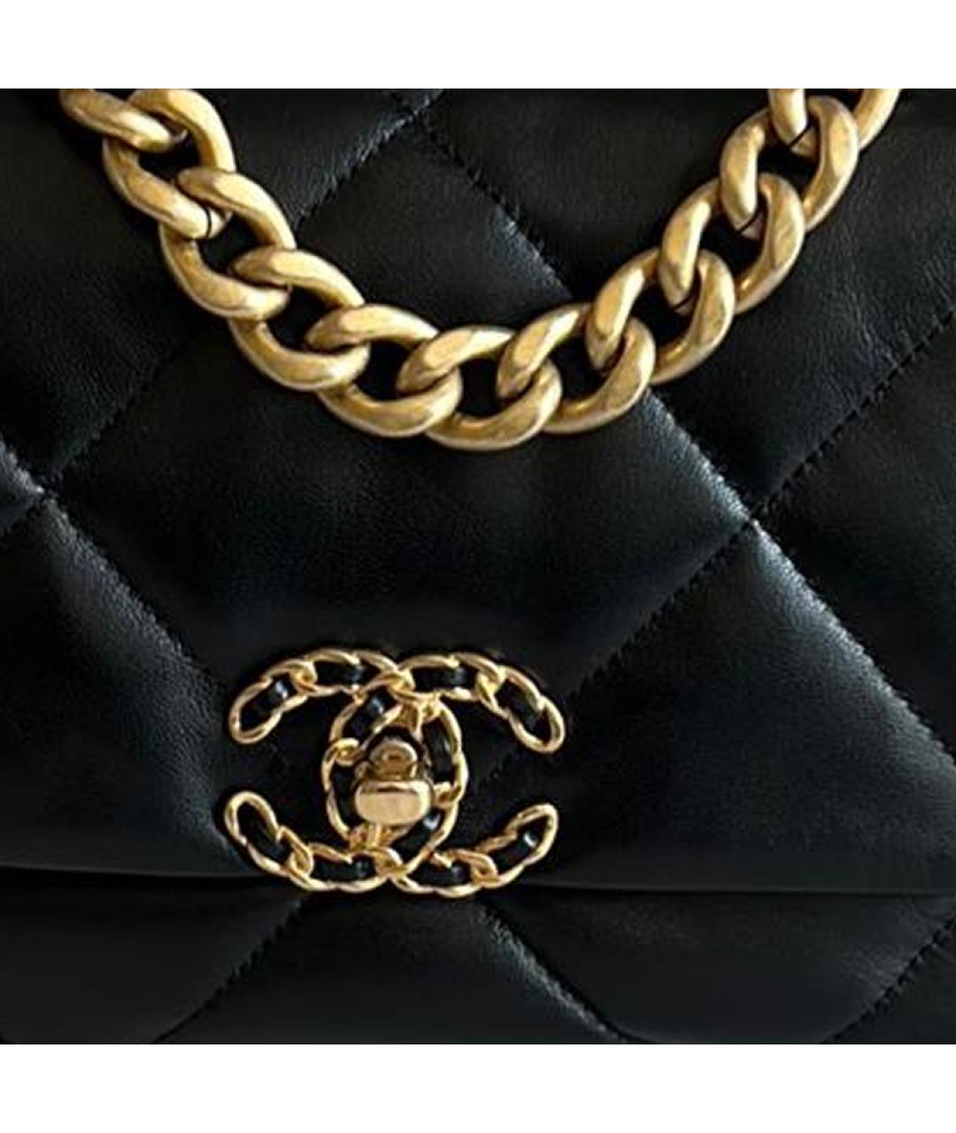 CHANEL Черная кожаная сумка через плечо, фото 4