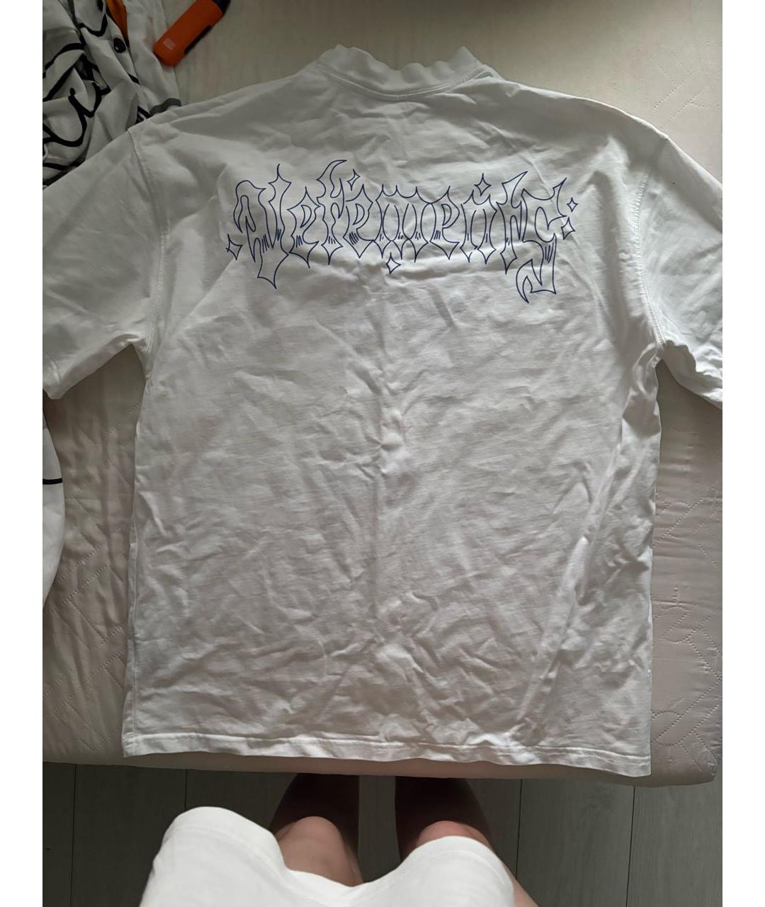 VETEMENTS Белая хлопковая футболка, фото 2