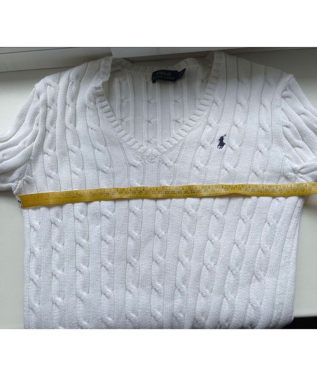 POLO RALPH LAUREN Белый хлопковый джемпер / свитер, фото 5
