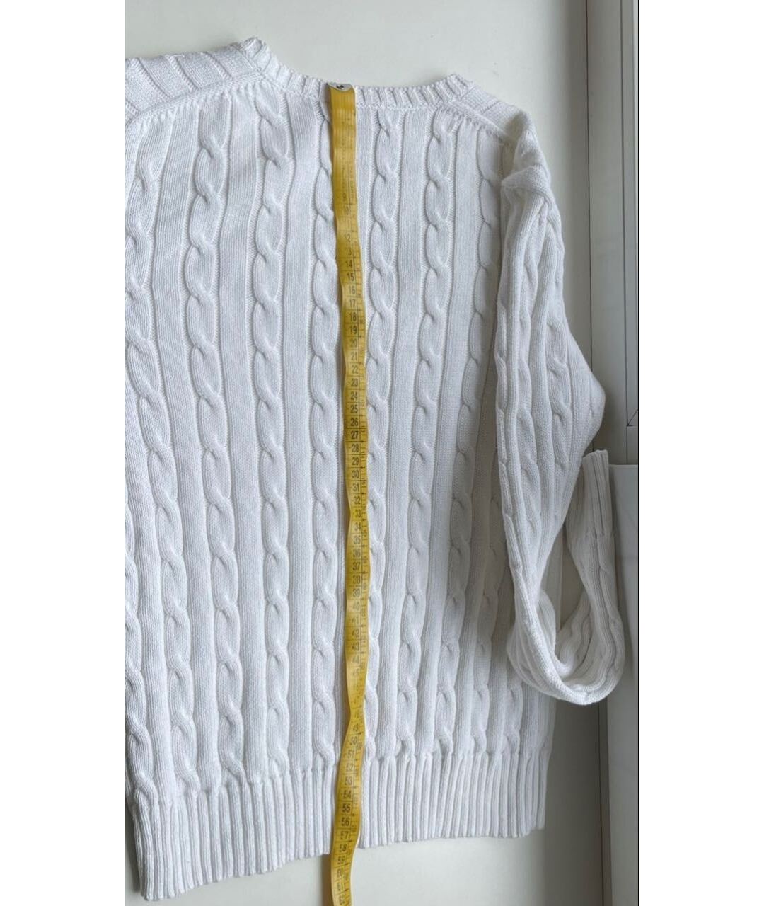 POLO RALPH LAUREN Белый хлопковый джемпер / свитер, фото 2
