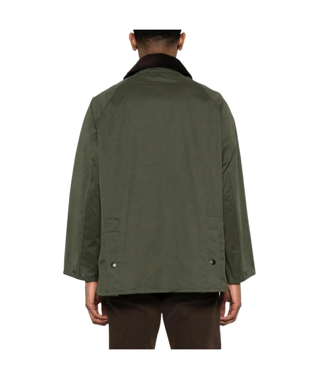 BARBOUR Зеленая полиэстеровая куртка, фото 4