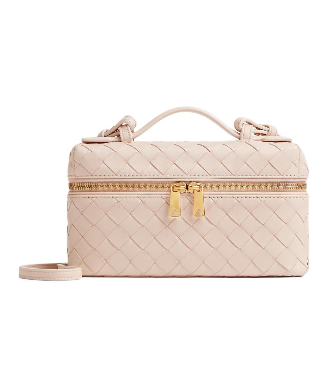 BOTTEGA VENETA Бежевая кожаная сумка через плечо, фото 1