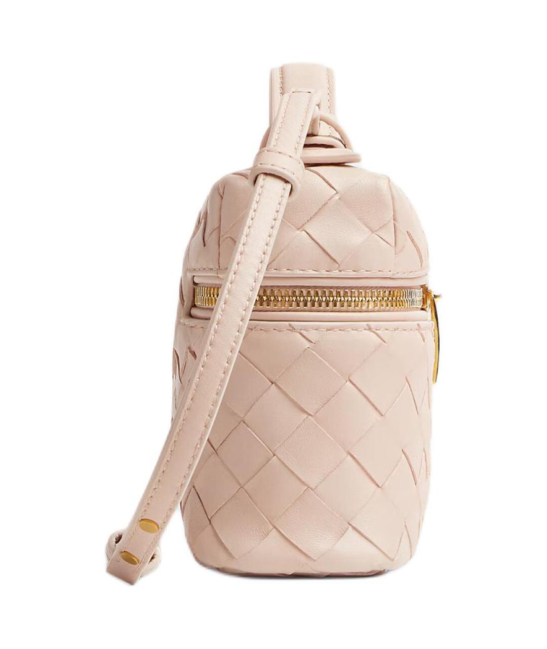 BOTTEGA VENETA Бежевая кожаная сумка через плечо, фото 2
