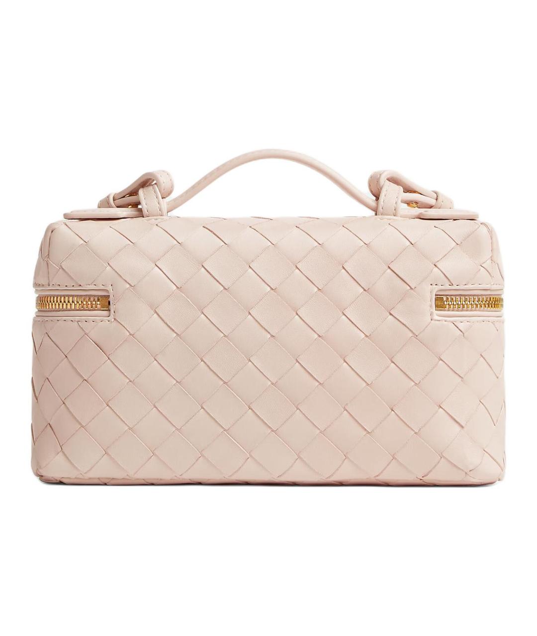 BOTTEGA VENETA Бежевая кожаная сумка через плечо, фото 3