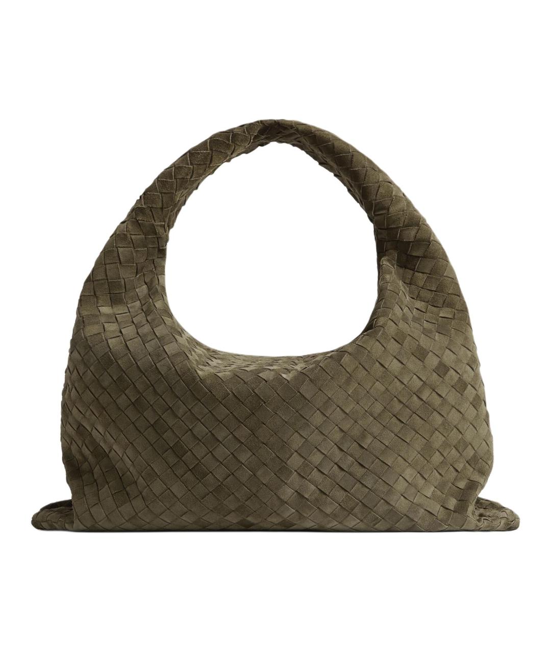BOTTEGA VENETA Зеленая кожаная сумка через плечо, фото 1