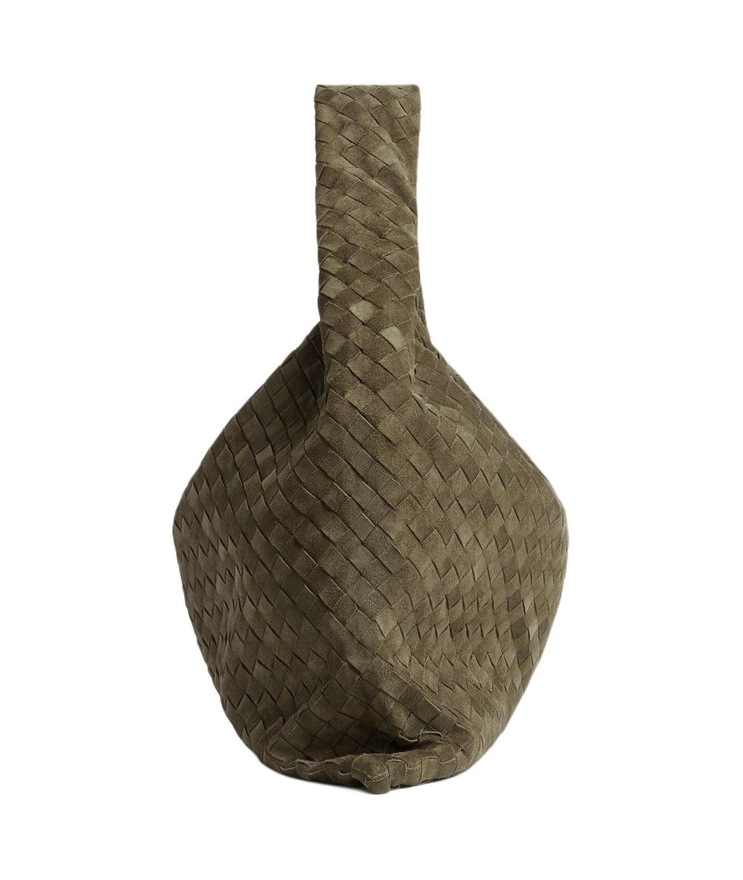 BOTTEGA VENETA Зеленая кожаная сумка через плечо, фото 2