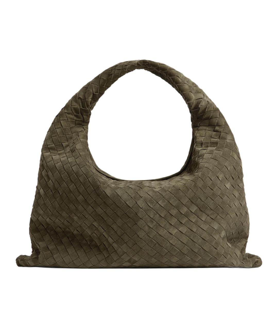 BOTTEGA VENETA Зеленая кожаная сумка через плечо, фото 3