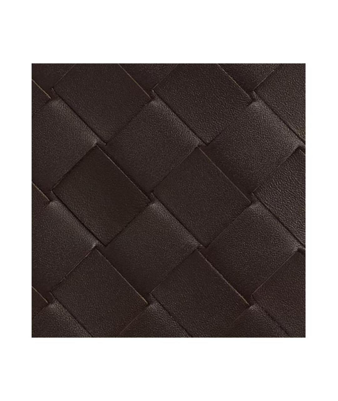 BOTTEGA VENETA Коричневый кожаный кошелек, фото 4