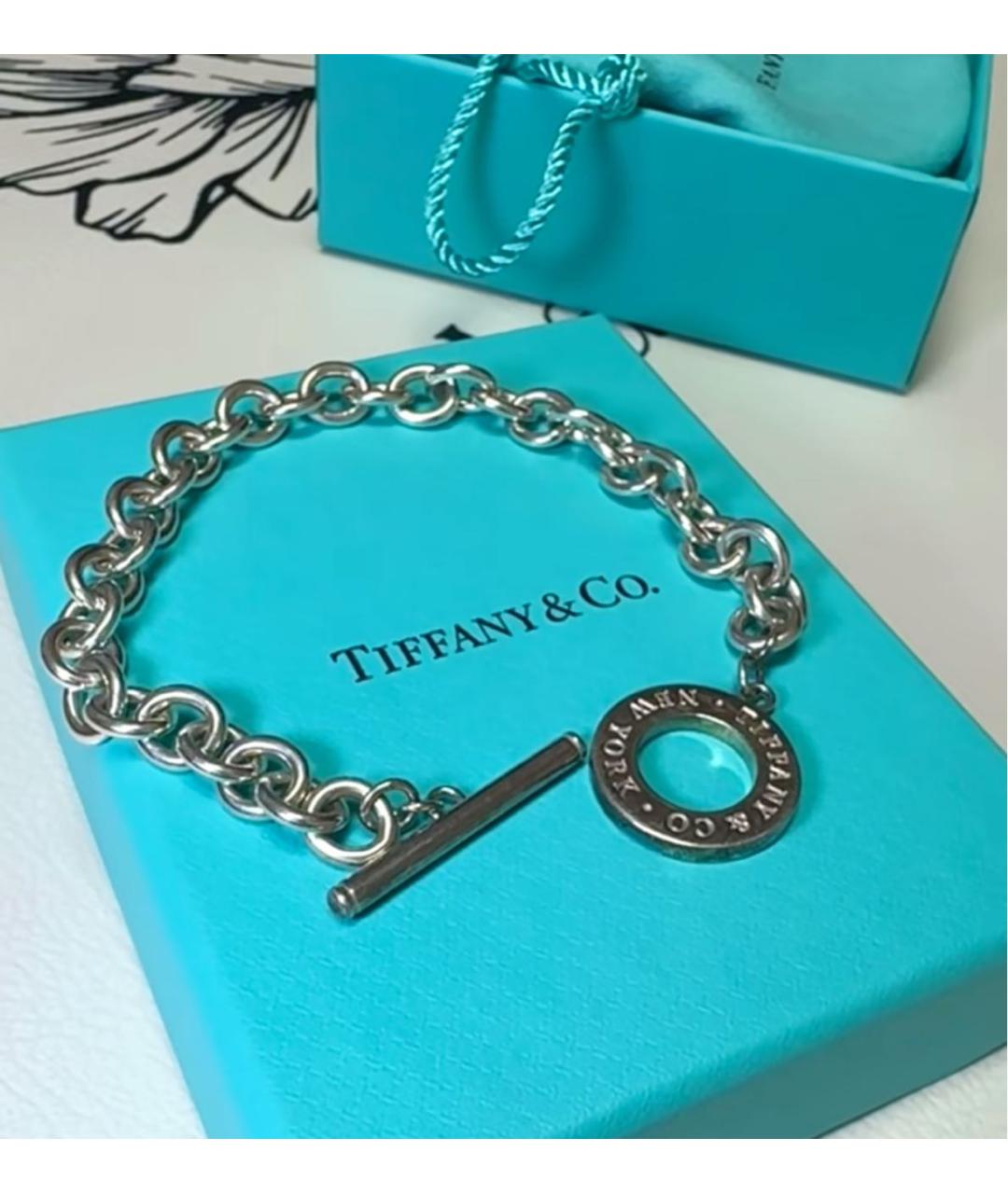 TIFFANY&CO Серебряный серебряный браслет, фото 4