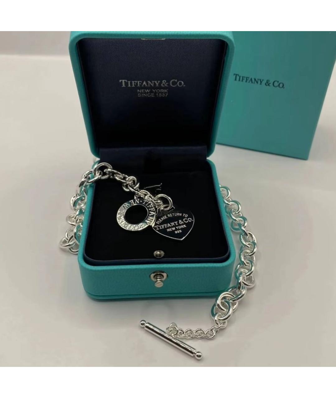 TIFFANY&CO Серебряный серебряный браслет, фото 7