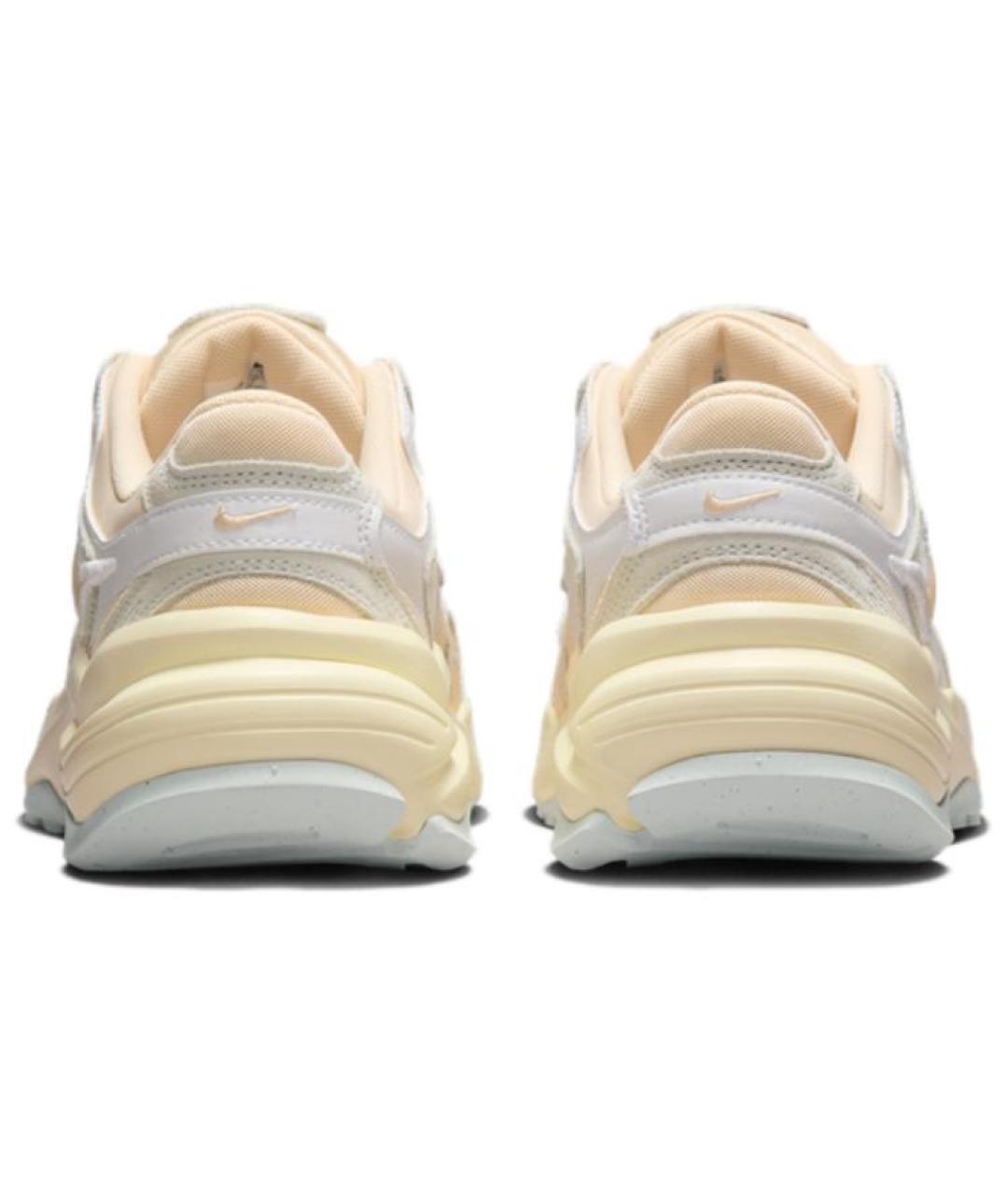 NIKE Бежевые кожаные кроссовки, фото 5