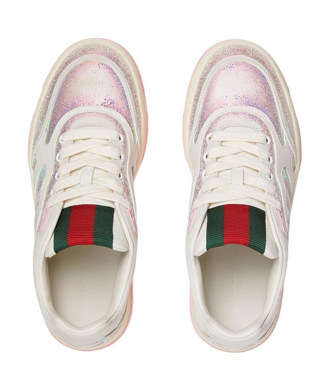 GUCCI Мульти кожаные кроссовки, фото 4