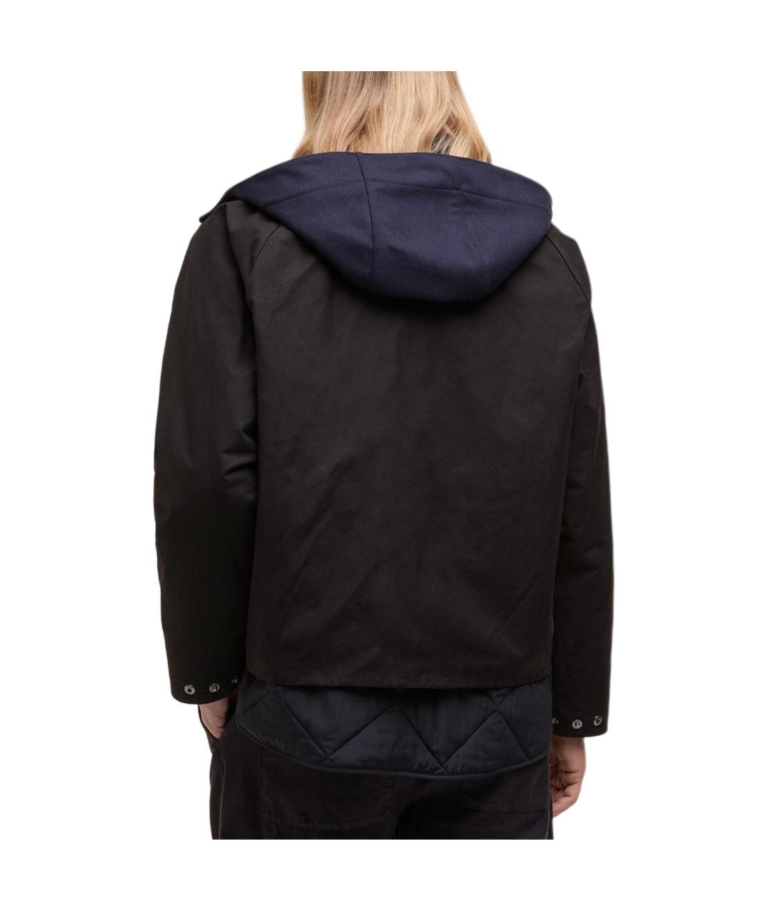BARBOUR Черная хлопковая куртка, фото 4