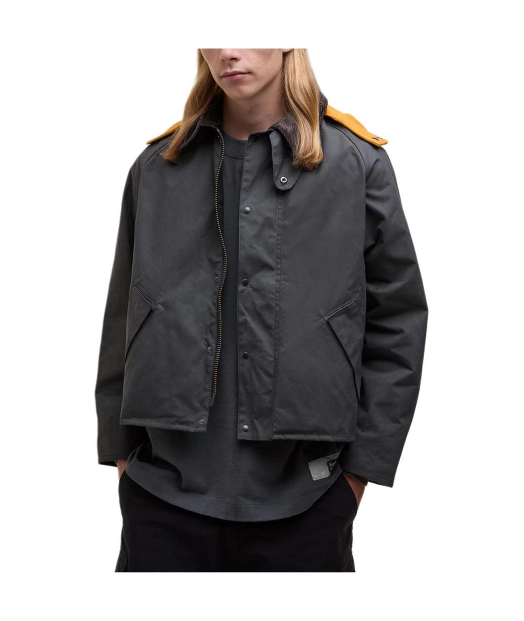 BARBOUR Серая хлопковая куртка, фото 3