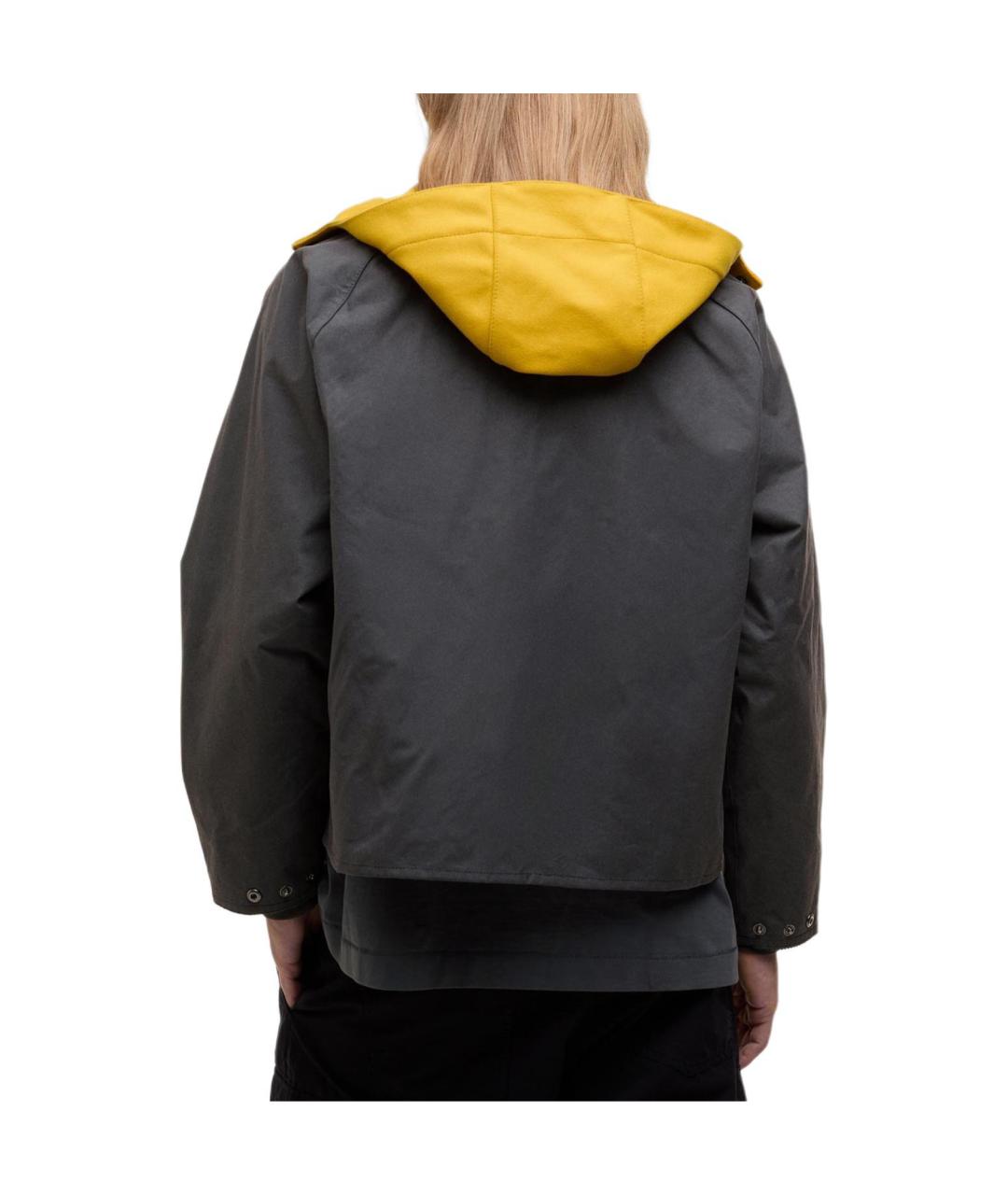 BARBOUR Серая хлопковая куртка, фото 4