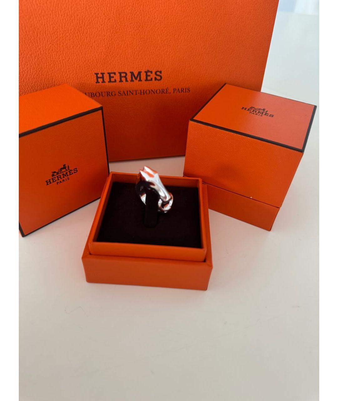 HERMES Серебряное серебряное кольцо, фото 7