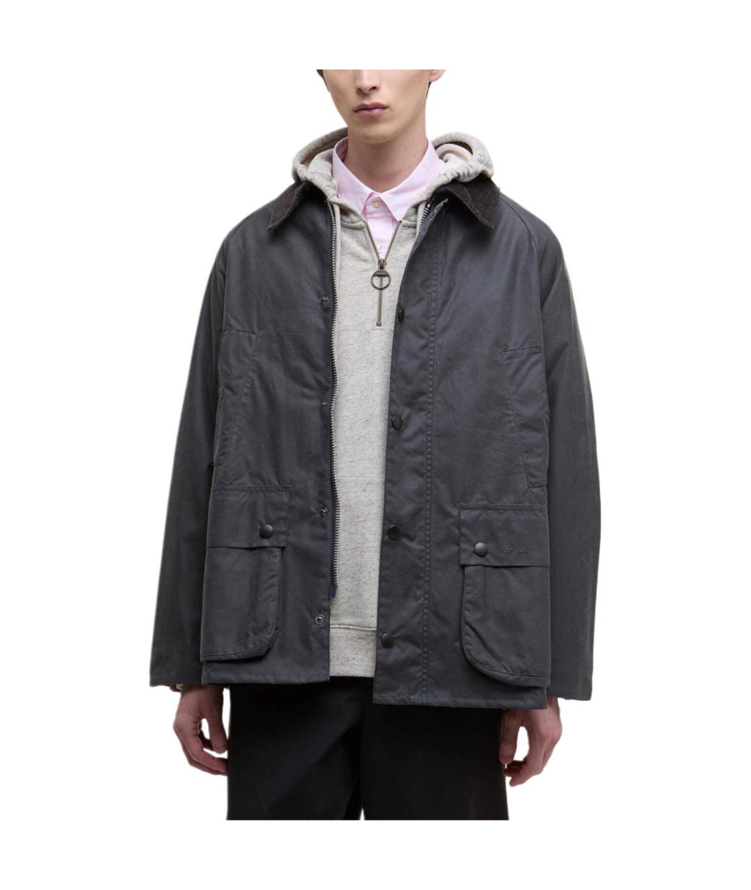 BARBOUR Серая хлопковая куртка, фото 3