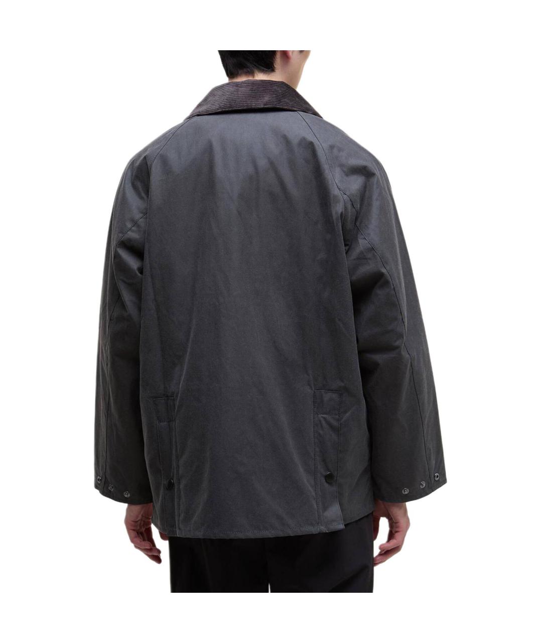 BARBOUR Серая хлопковая куртка, фото 4