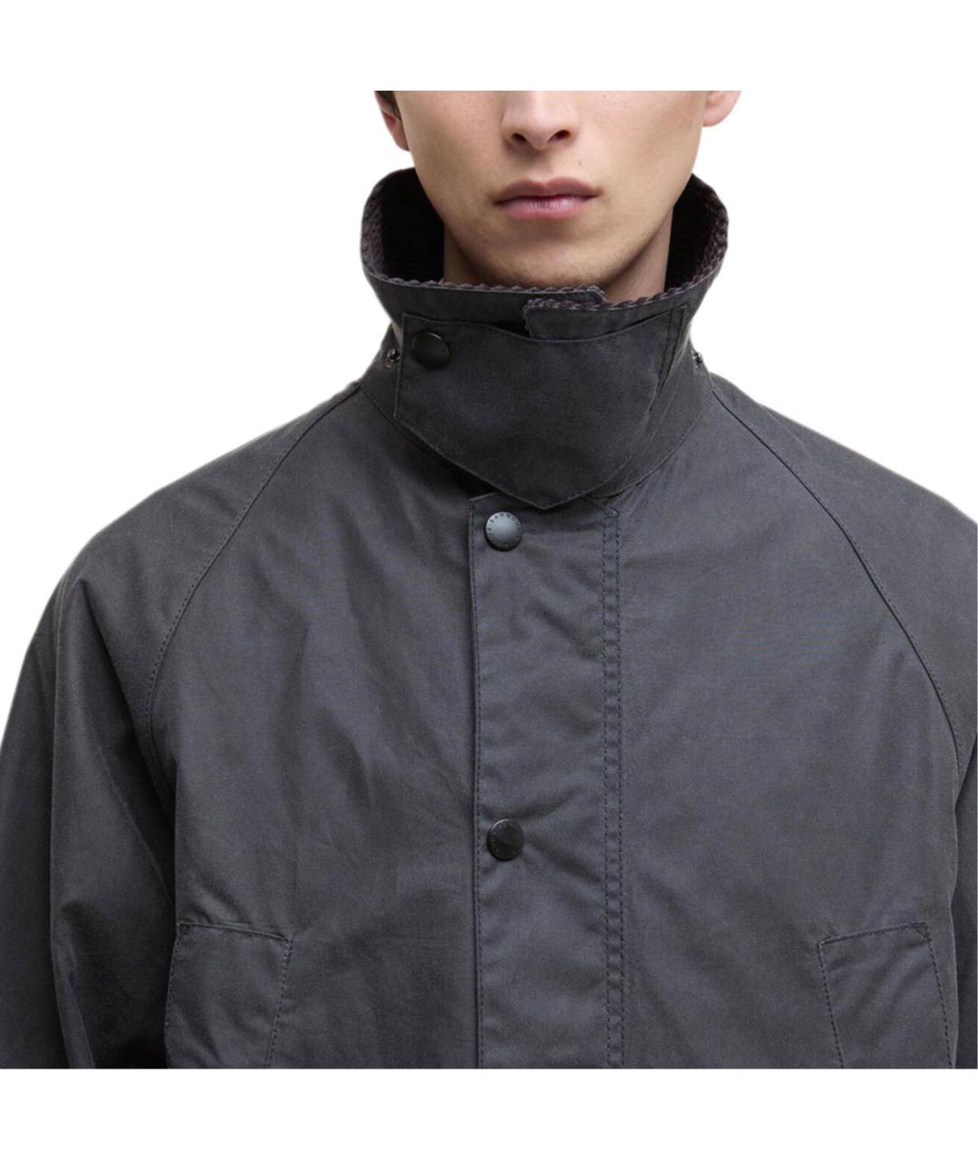 BARBOUR Серая хлопковая куртка, фото 5