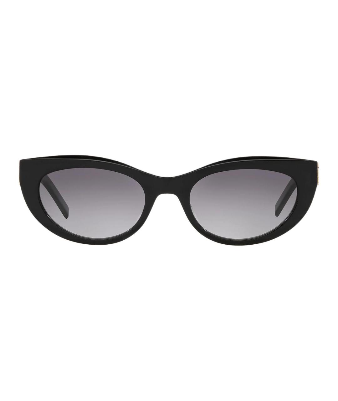 SAINT LAURENT Черные пластиковые солнцезащитные очки, фото 2