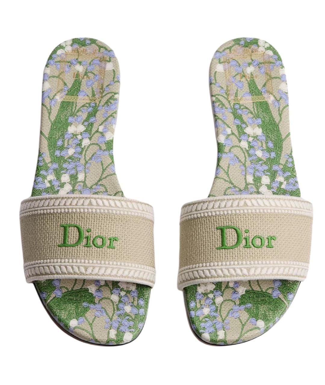 CHRISTIAN DIOR Бежевые сандалии, фото 5