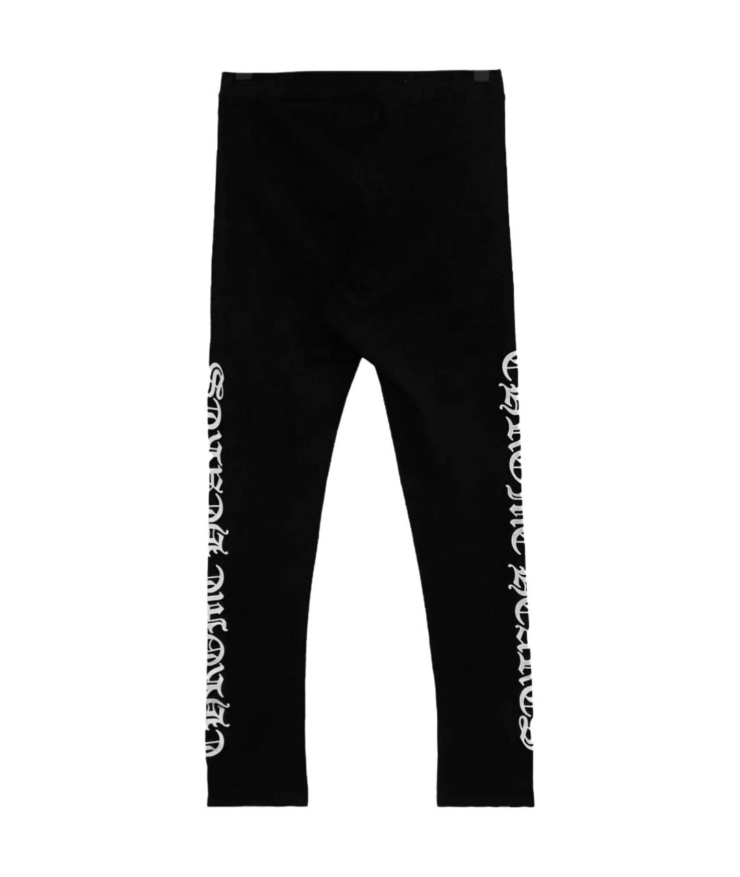 CHROME HEARTS Черные леггинсы и велосипедки, фото 2