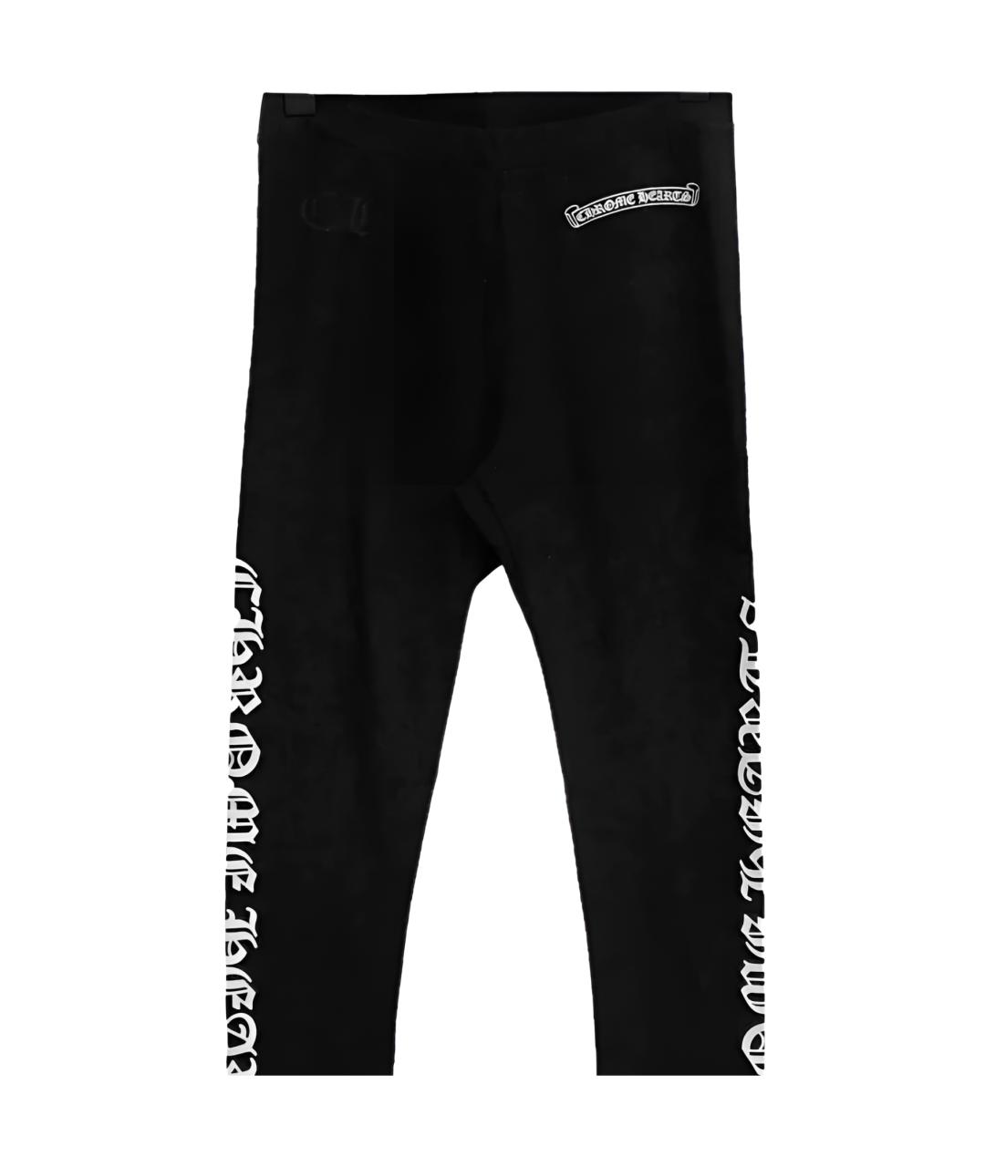 CHROME HEARTS Черные леггинсы и велосипедки, фото 3