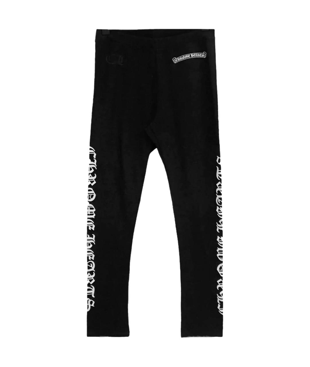 CHROME HEARTS Черные леггинсы и велосипедки, фото 1