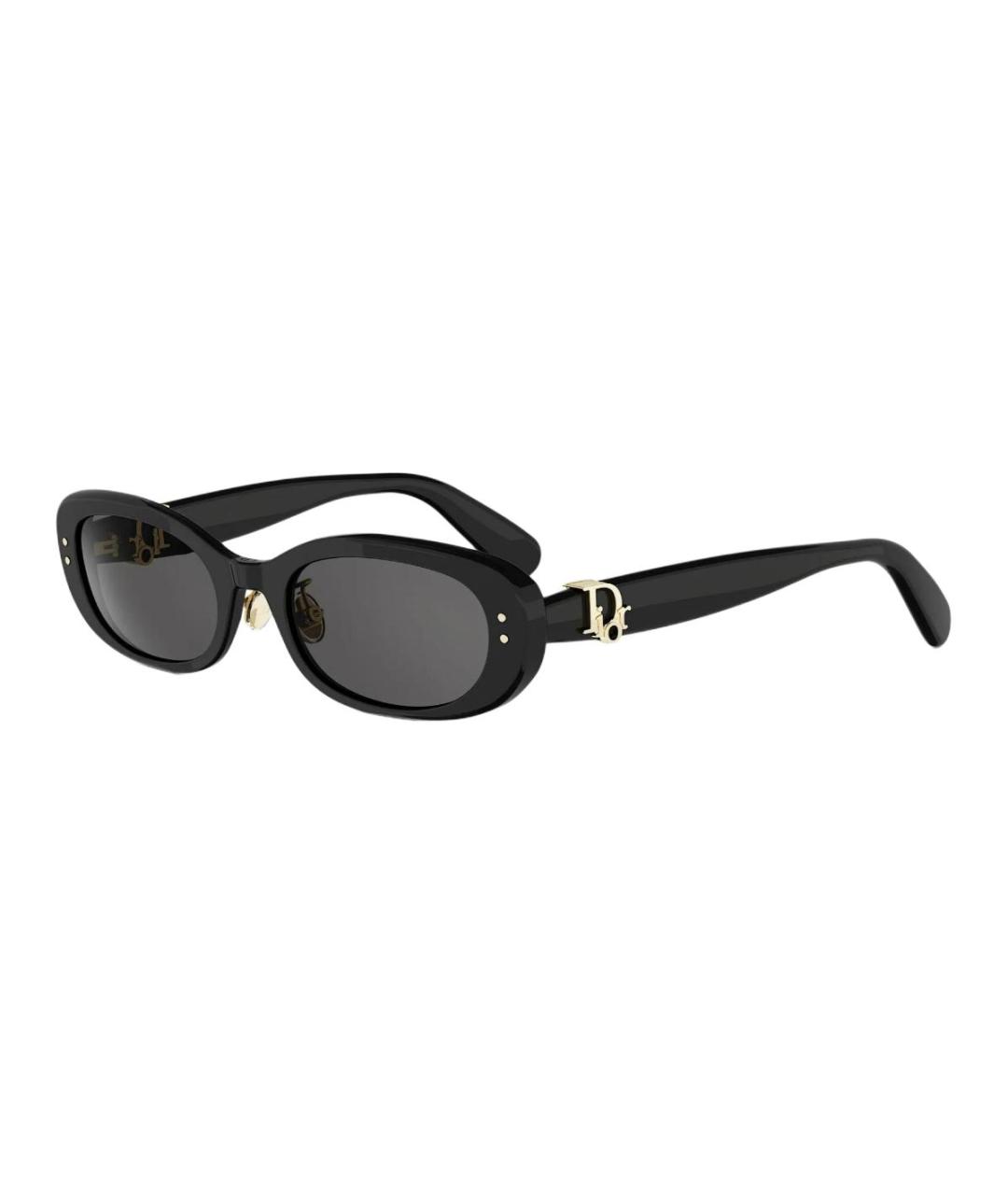 CHRISTIAN DIOR Черные пластиковые солнцезащитные очки, фото 1