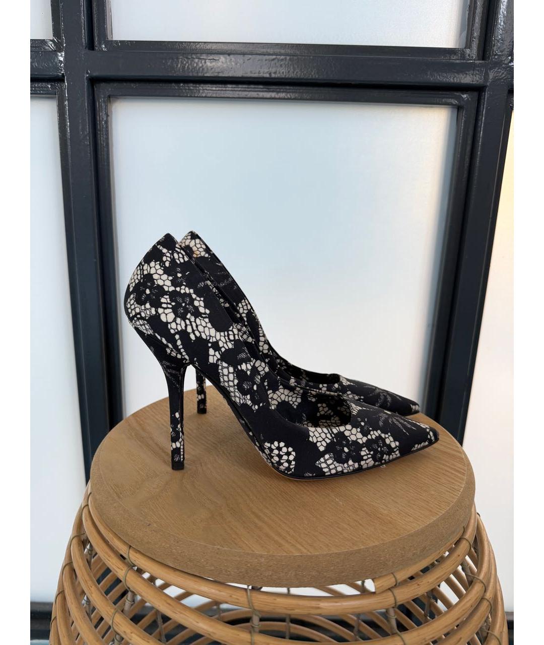DOLCE&GABBANA Черные текстильные туфли, фото 7