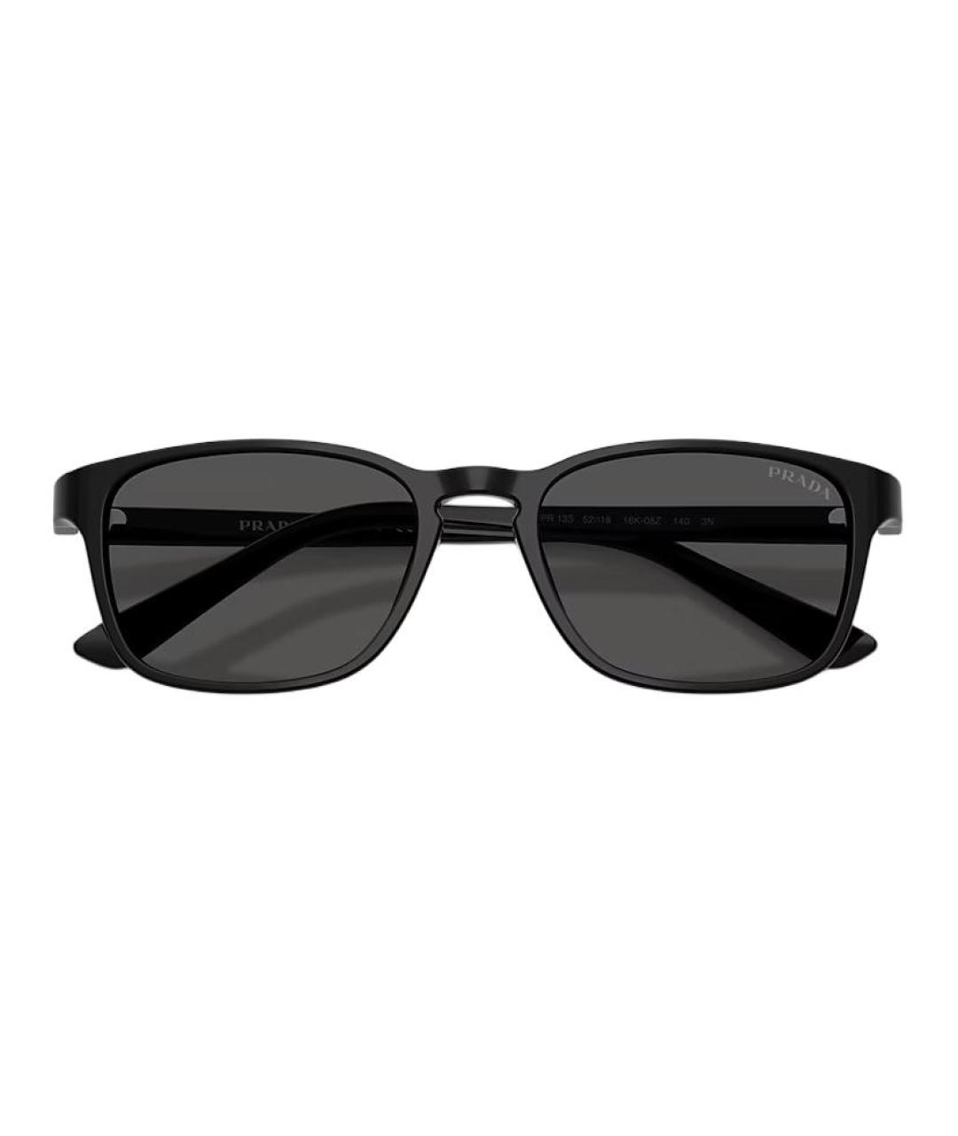 PRADA Черные пластиковые солнцезащитные очки, фото 3