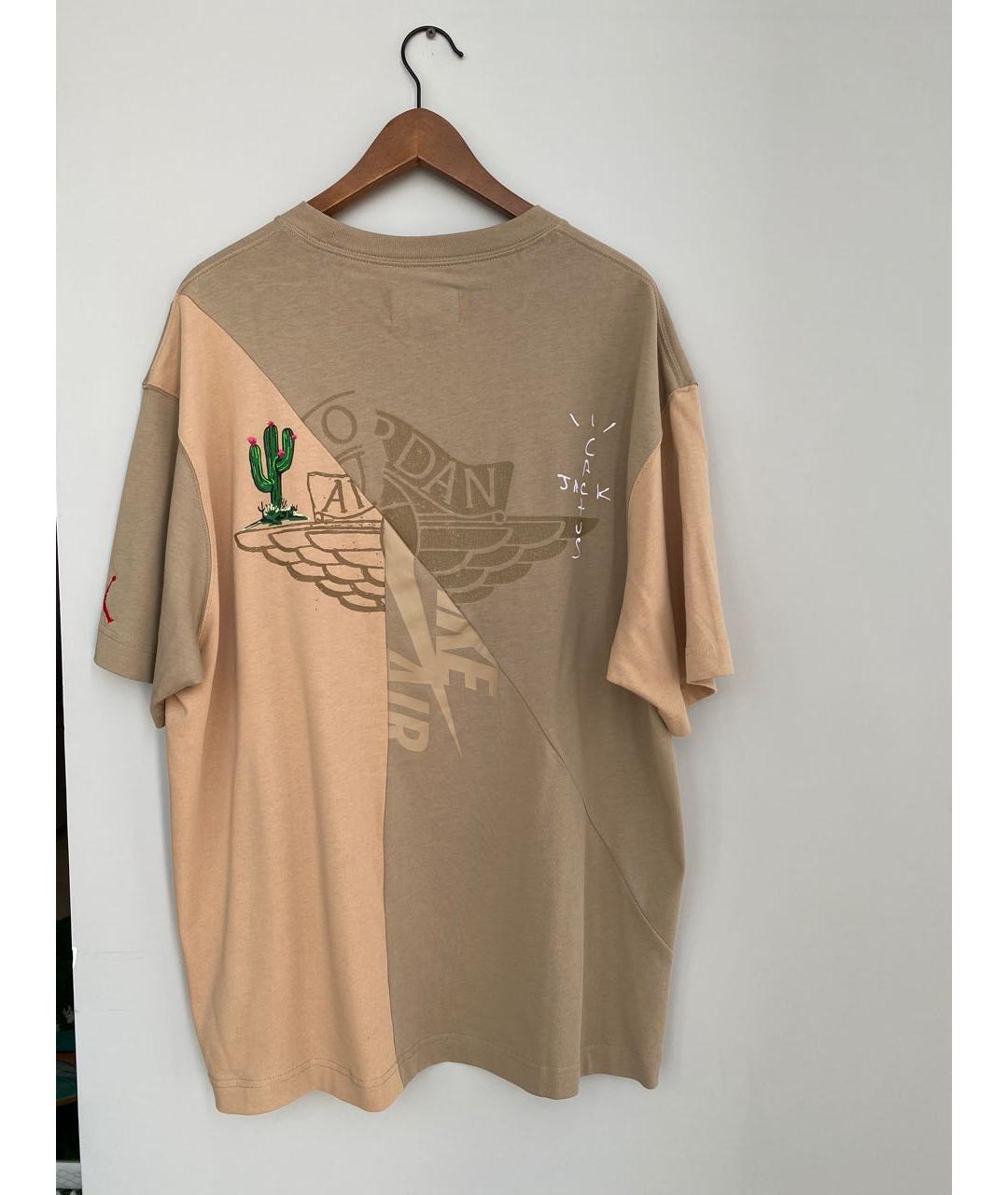 CACTUS JACK BY TRAVIS SCOTT Бежевая хлопковая футболка, фото 2