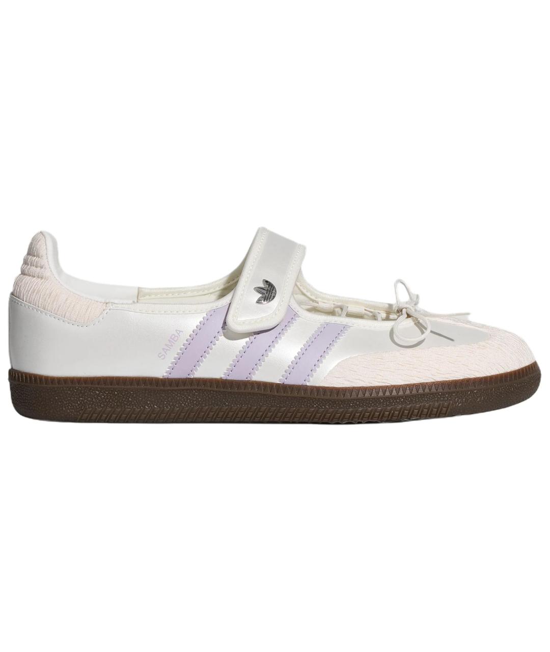 ADIDAS Белые кожаные туфли, фото 1