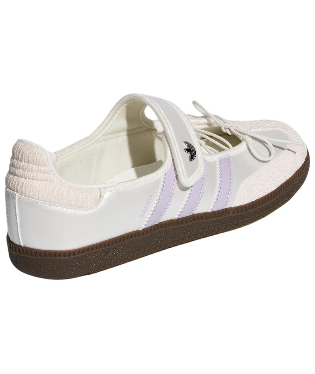 ADIDAS Белые кожаные туфли, фото 4