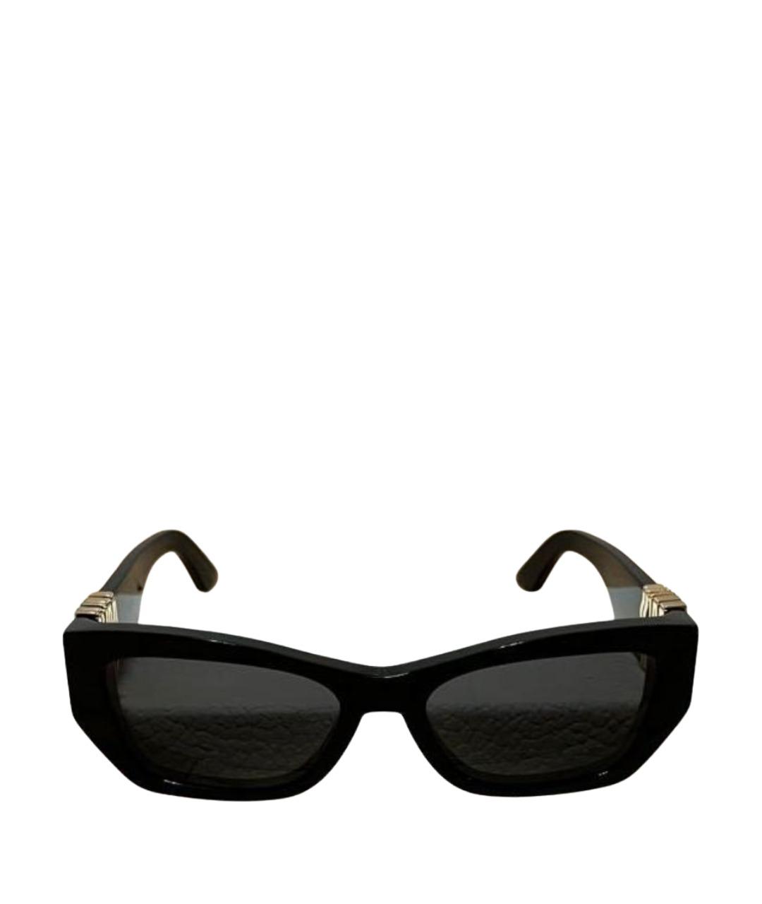 CHRISTIAN DIOR Черные пластиковые солнцезащитные очки, фото 1