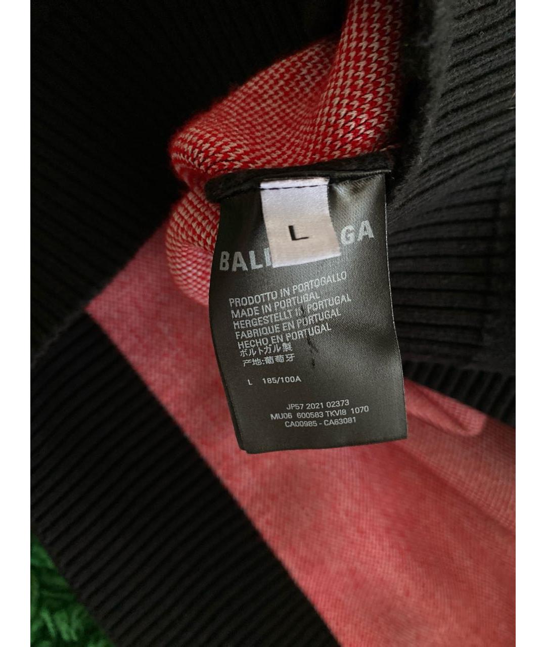 BALENCIAGA Черный хлопковый джемпер / свитер, фото 4