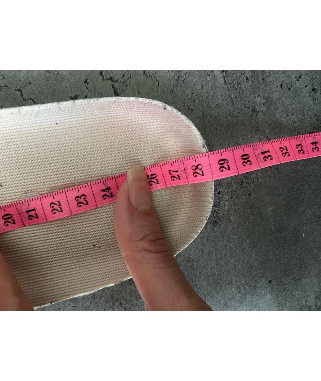 ADIDAS YEEZY Антрацитовые текстильные низкие кроссовки / кеды, фото 7