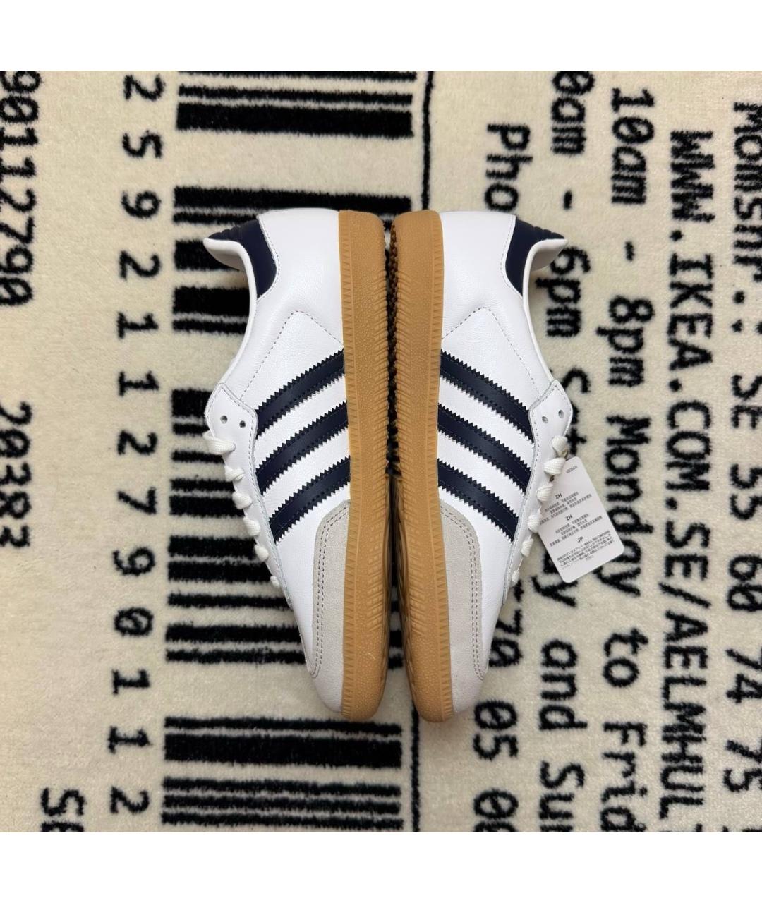 ADIDAS Белые кожаные кроссовки, фото 3