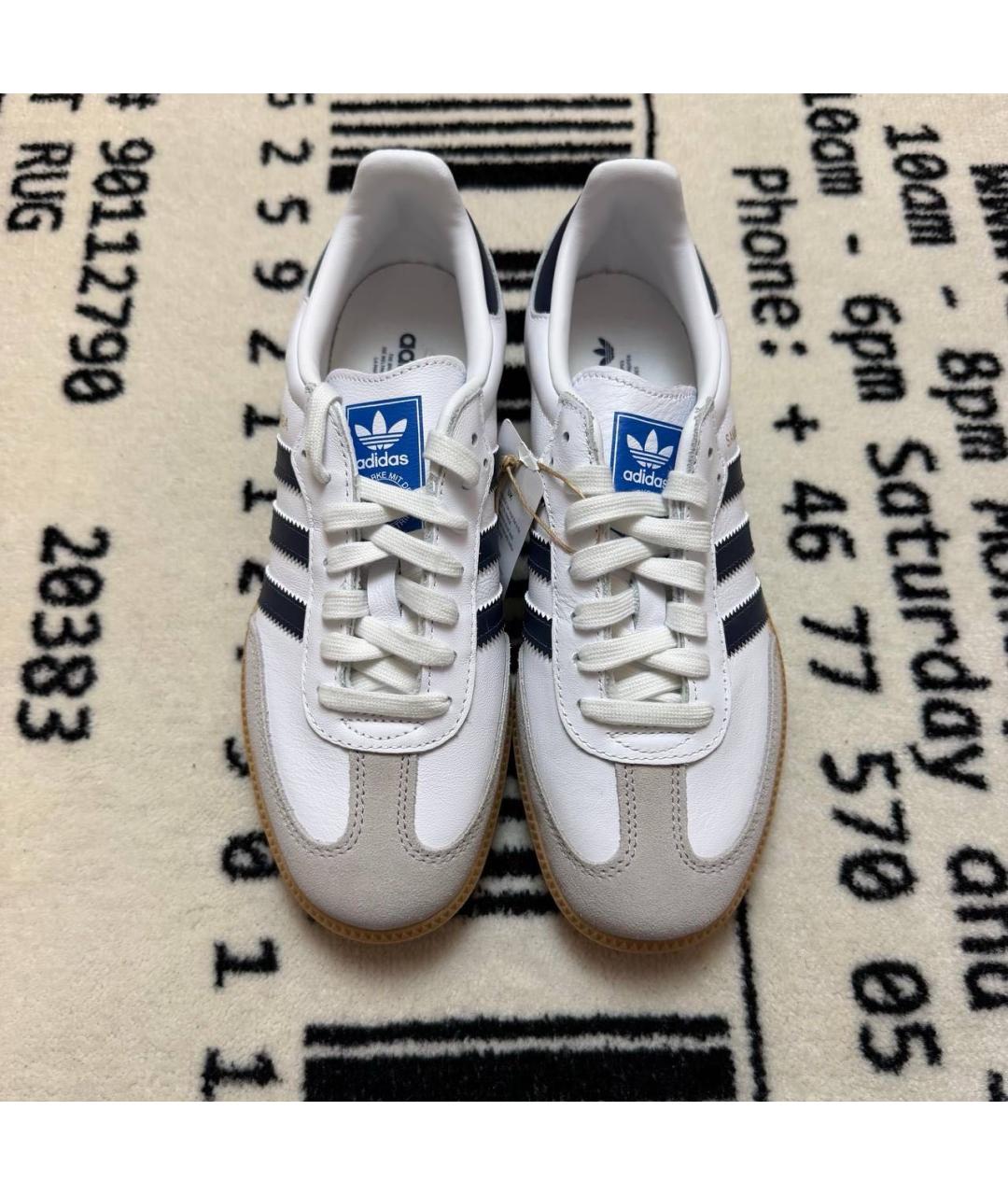 ADIDAS Белые кожаные кроссовки, фото 2
