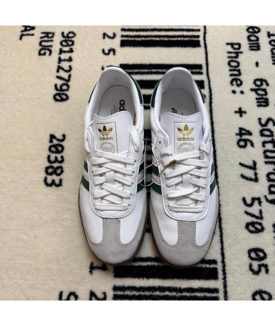 ADIDAS Белые кожаные кеды, фото 2