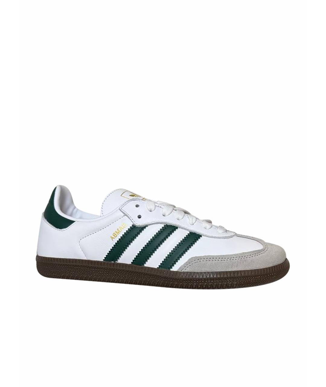 ADIDAS Белые кожаные кеды, фото 1