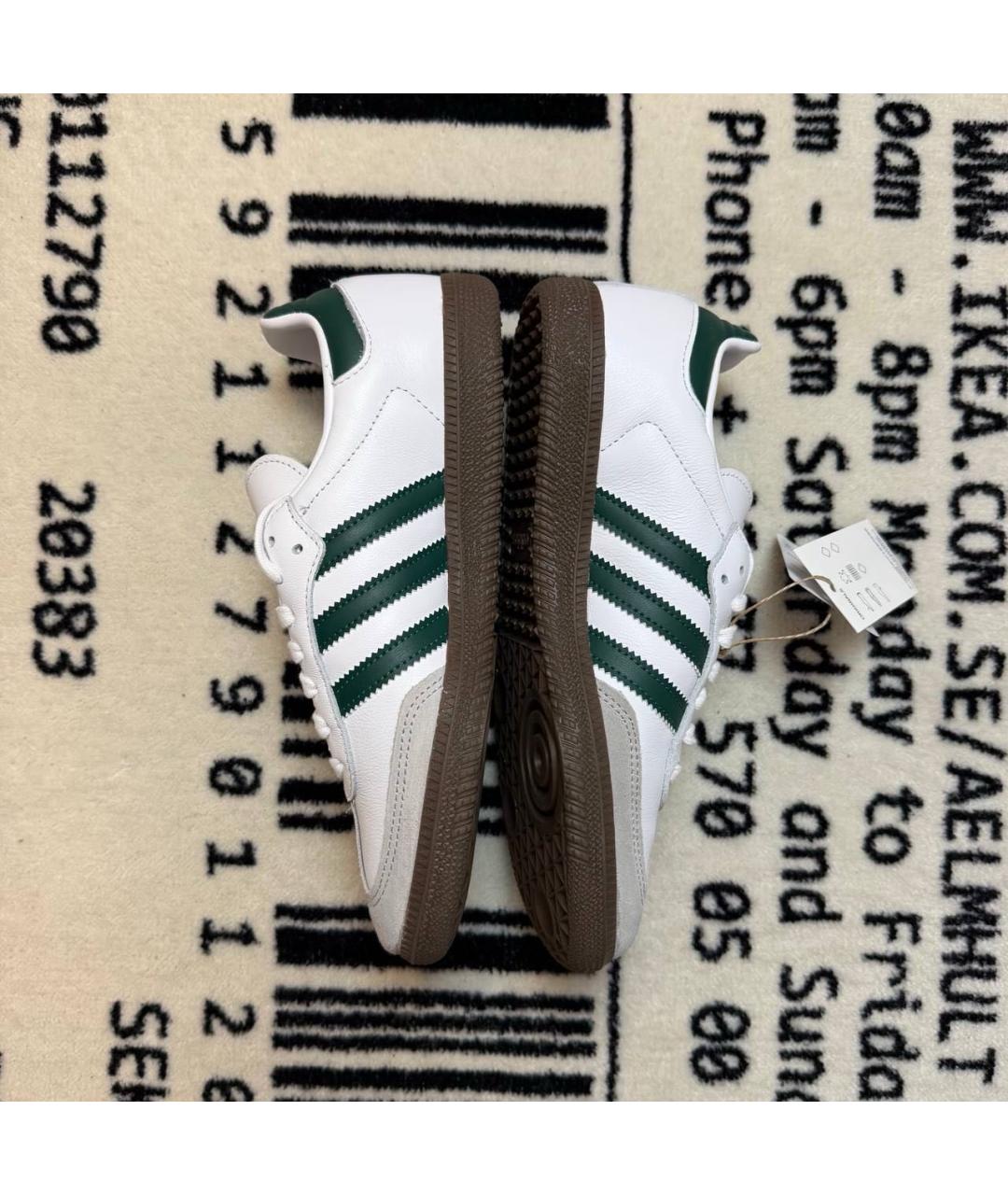 ADIDAS Белые кожаные кеды, фото 4