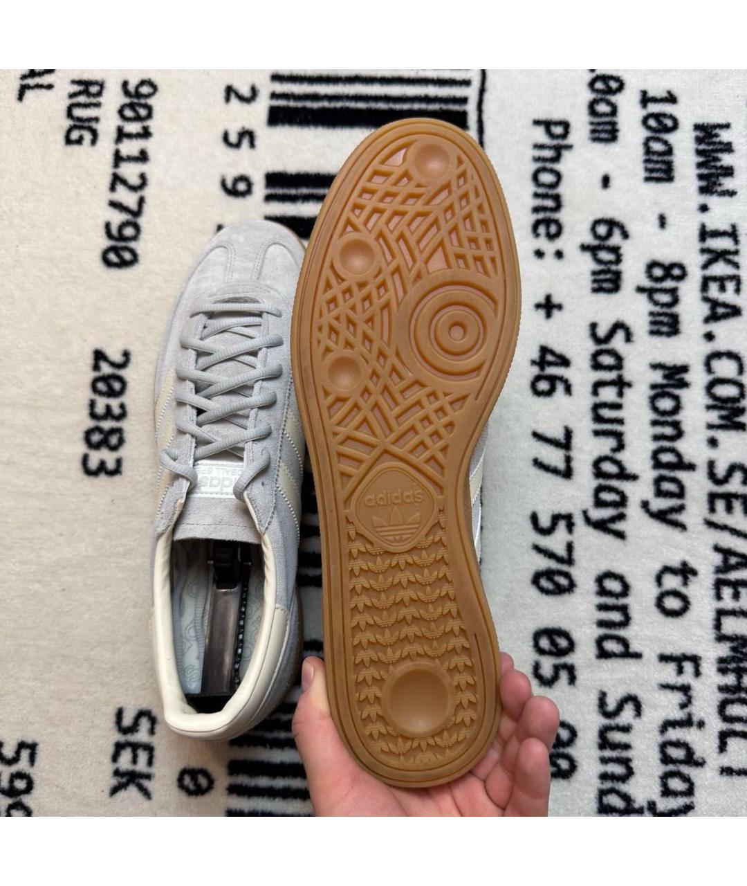ADIDAS Серые замшевые низкие кроссовки / кеды, фото 5