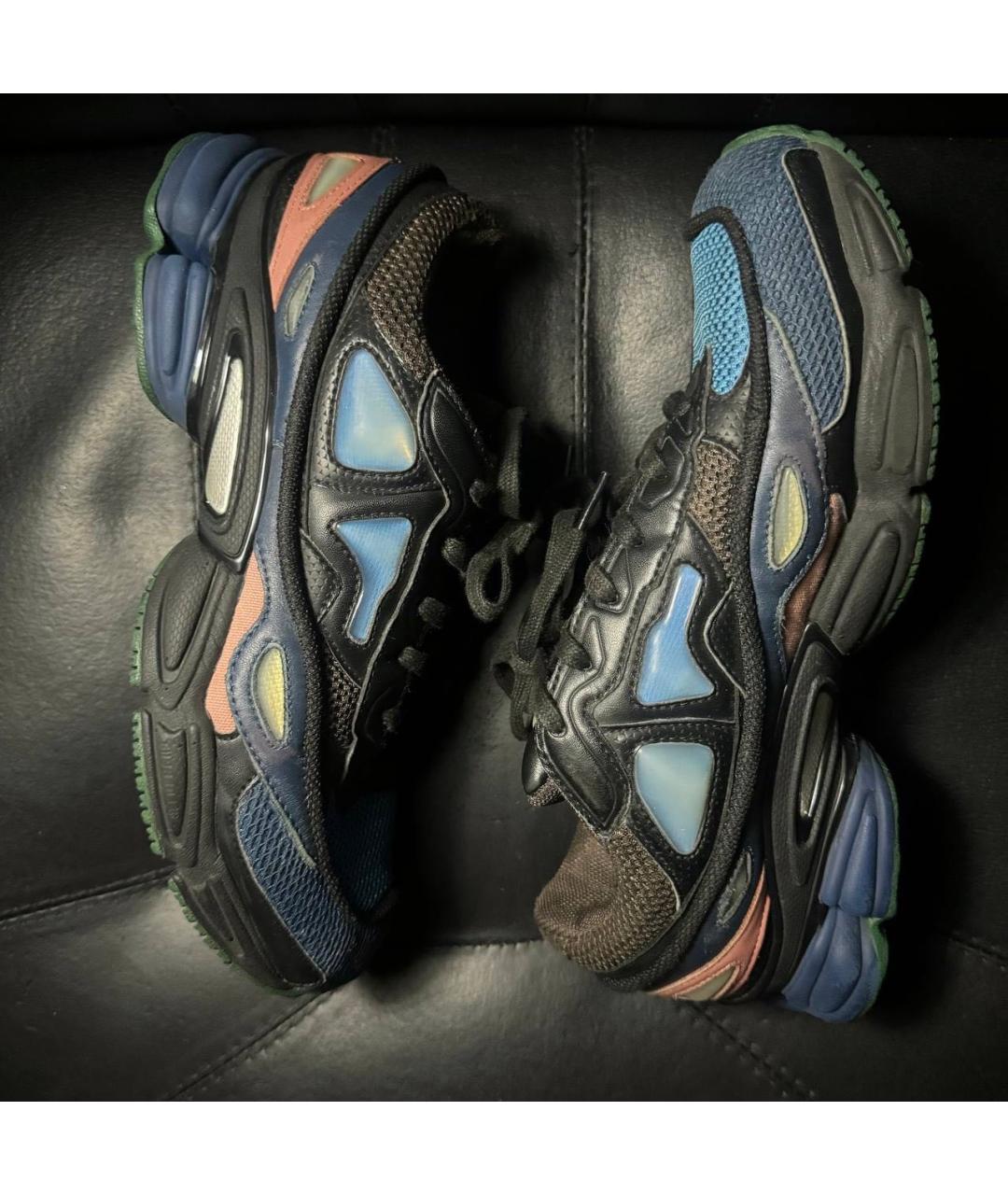 ADIDAS X RAF SIMONS Коричневые текстильные низкие кроссовки / кеды, фото 4