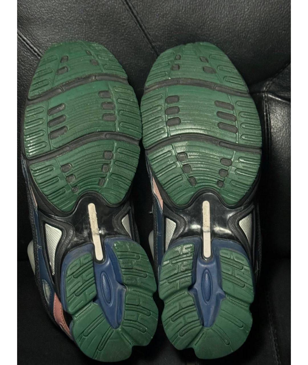 ADIDAS X RAF SIMONS Коричневые текстильные низкие кроссовки / кеды, фото 8