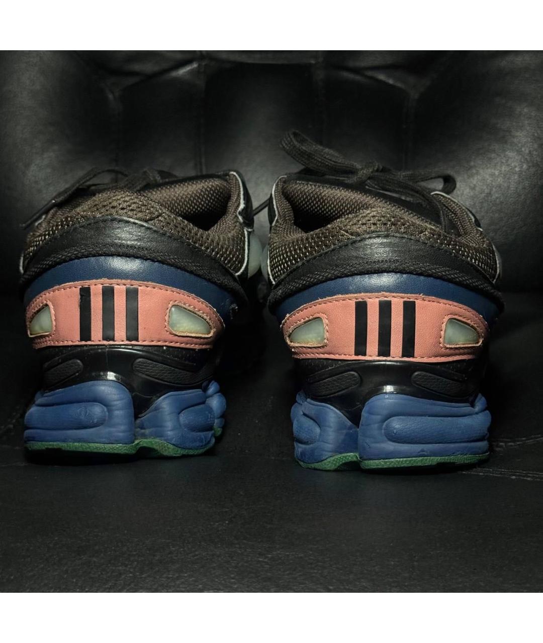 ADIDAS X RAF SIMONS Коричневые текстильные низкие кроссовки / кеды, фото 2