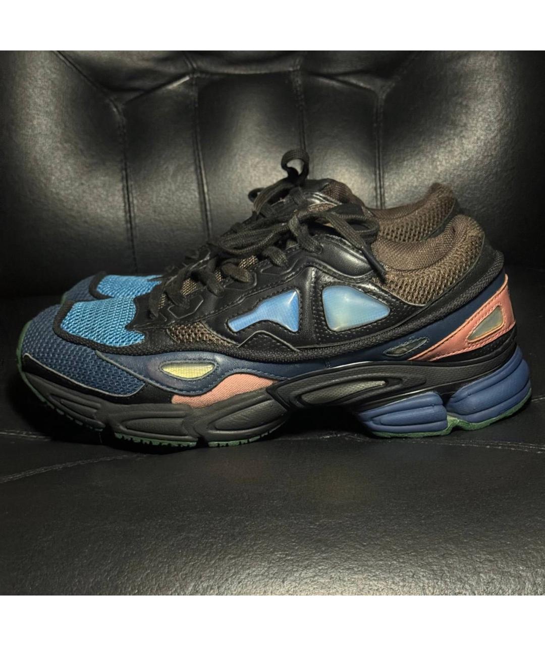 ADIDAS X RAF SIMONS Коричневые текстильные низкие кроссовки / кеды, фото 3