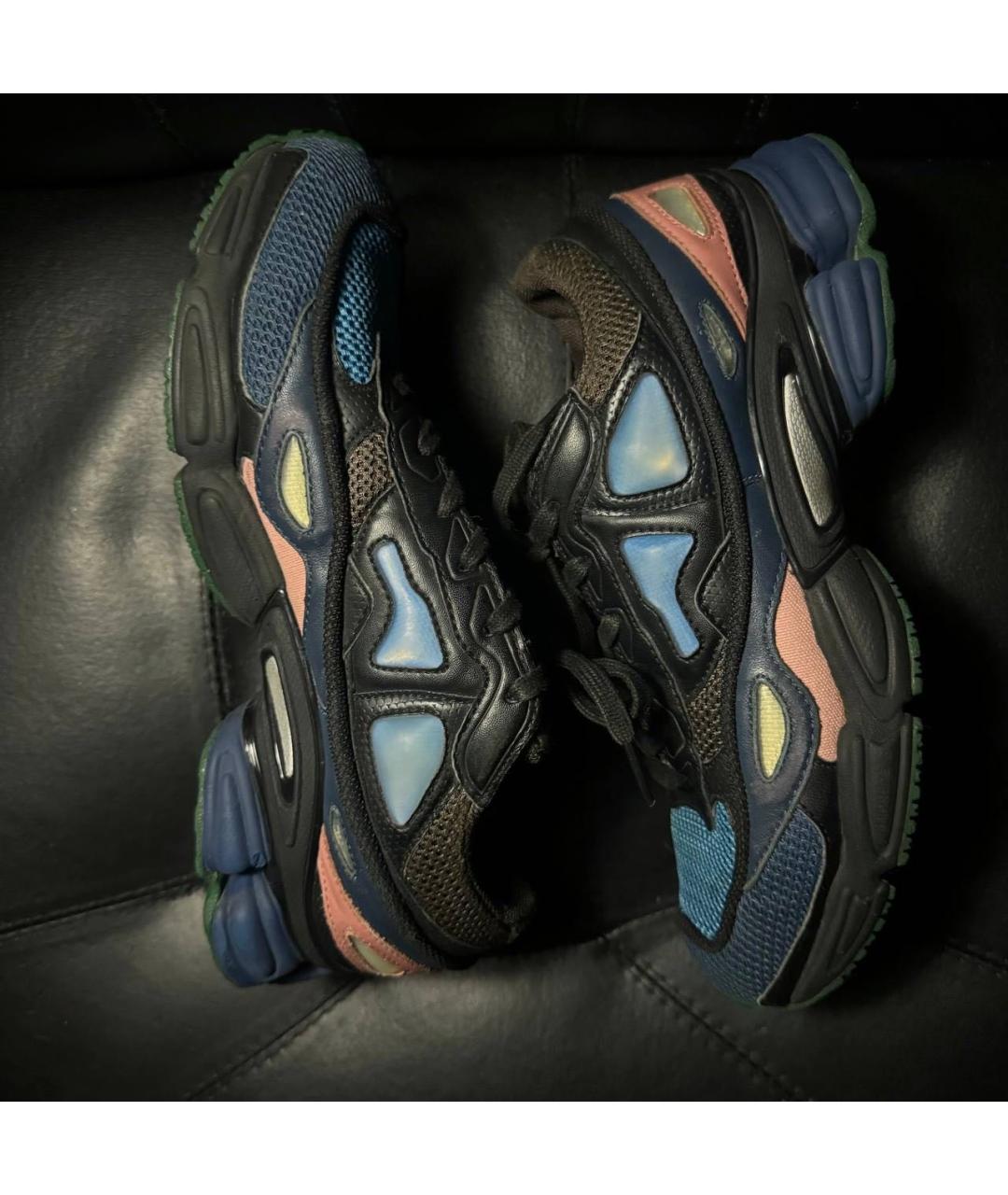 ADIDAS X RAF SIMONS Коричневые текстильные низкие кроссовки / кеды, фото 5